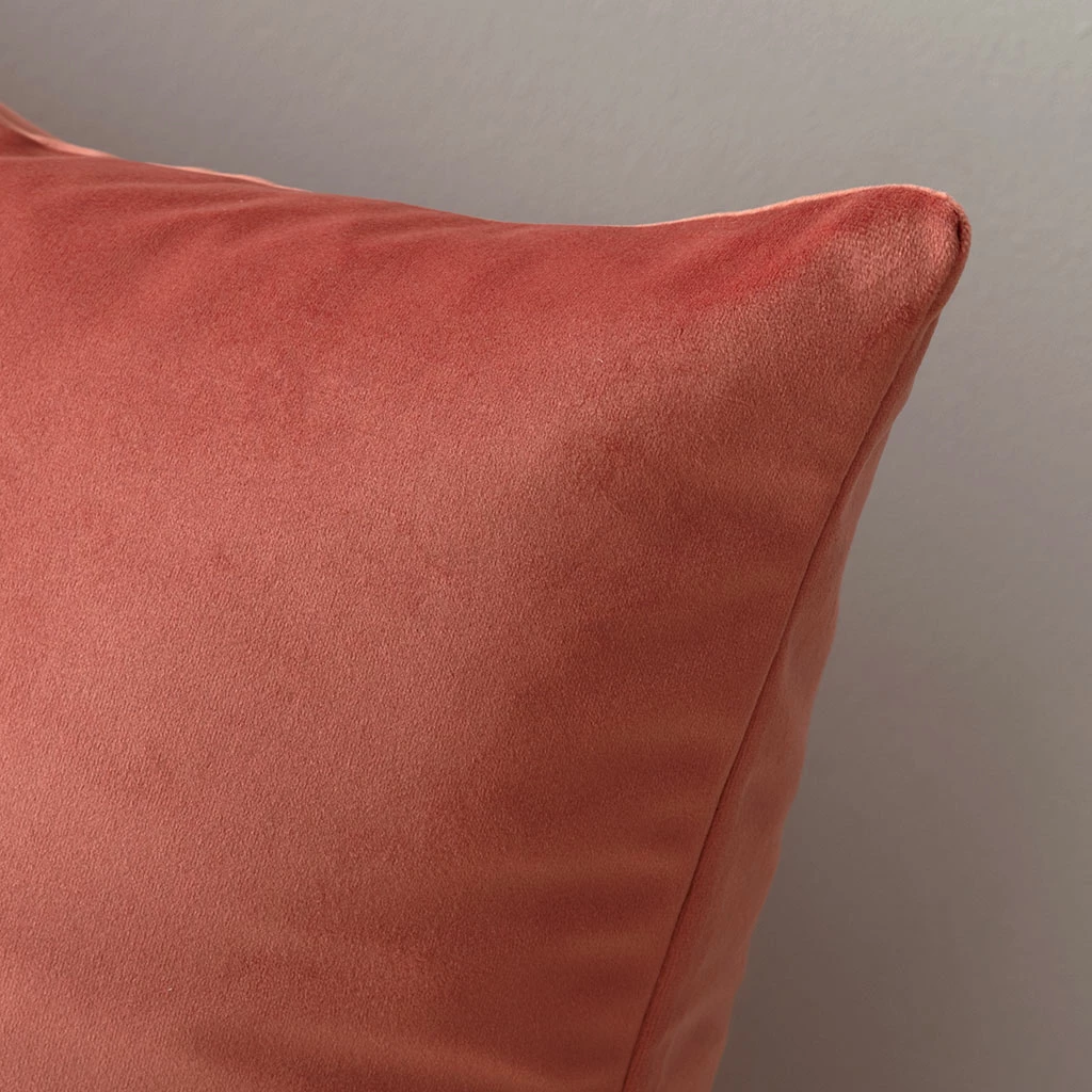 Cushion Cover In Burnt Orange Hunstanton Velvet 4 Cushion Cover In Burnt Orange Hunstanton Velvet - Image 2
