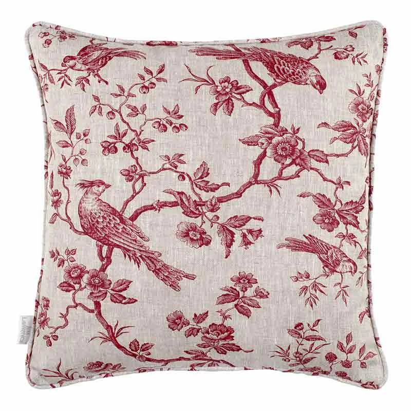 Cushion Cover In Red Isabelle 3 Cushion Cover In Red Isabelle