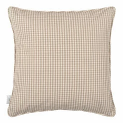 Cushion Cover In Natural Longford Gingham