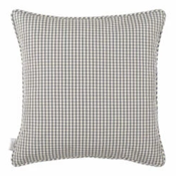 Cushion Cover In Stone Grey Longford Gingham