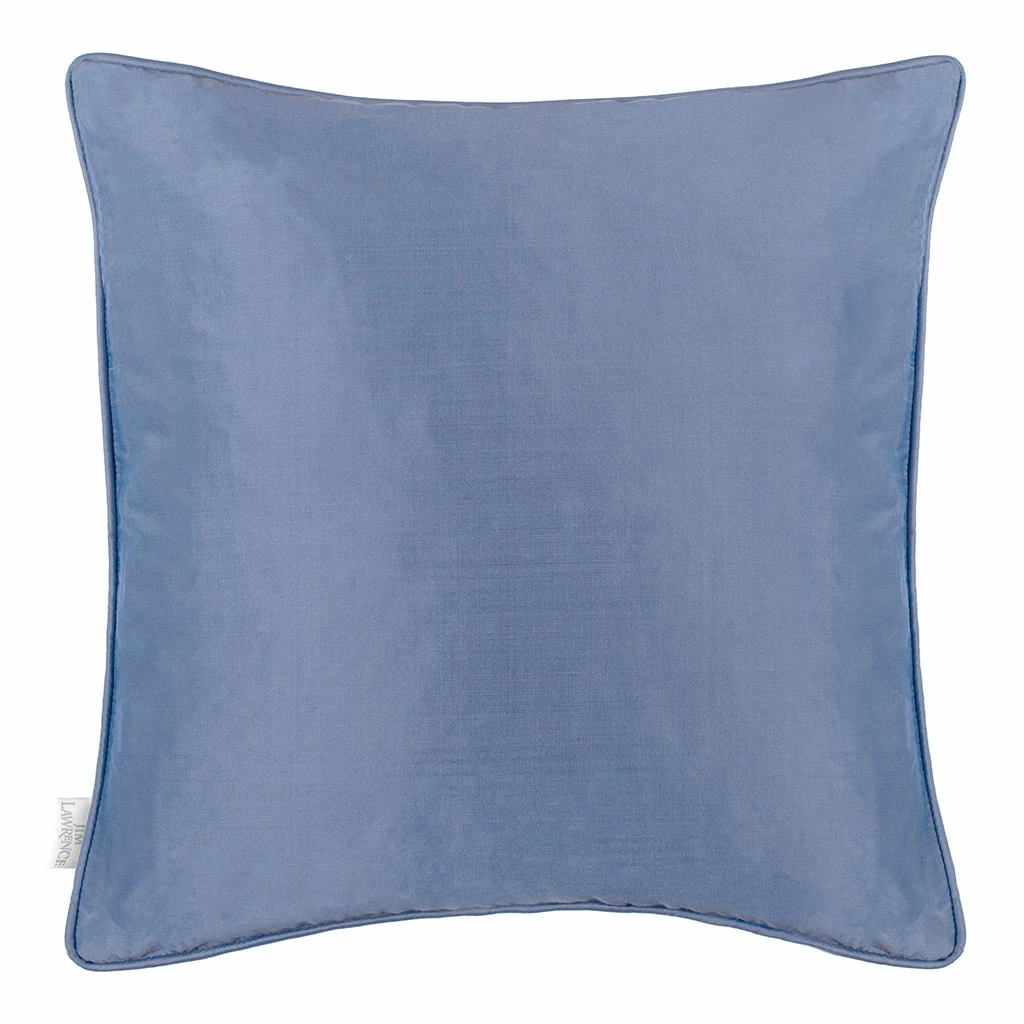 Cushion Cover In Slate Blue Plain Silk 3 Cushion Cover In Slate Blue Plain Silk