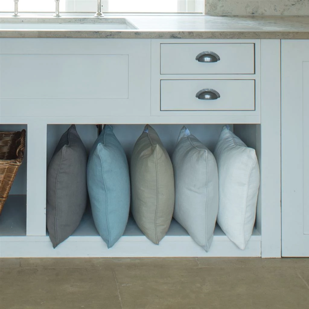 Cushion Cover In Soft Grey Waterford 4 Cushion Cover In Soft Grey Waterford - Image 2