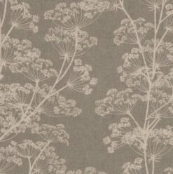 Cow Parsley Fabric In Soft Grey