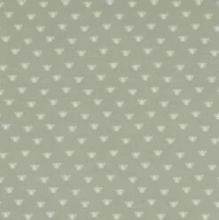 Honey Bees Fabric In Country Green
