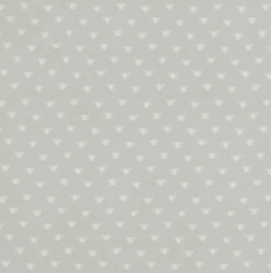 Honey Bees Fabric In Soft Grey