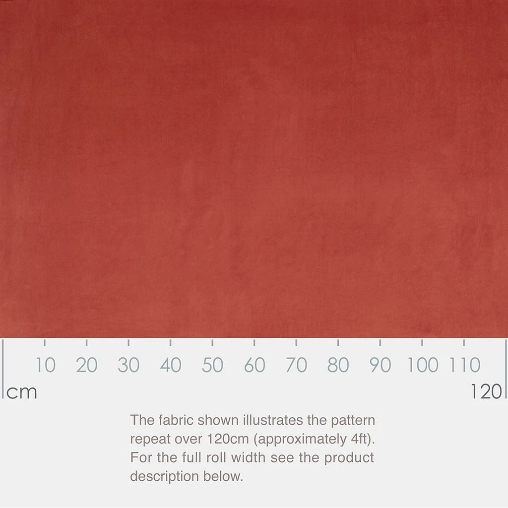 Hunstanton Velvet Fabric In Burnt Orange 5 Hunstanton Velvet Fabric In Burnt Orange - Image 3