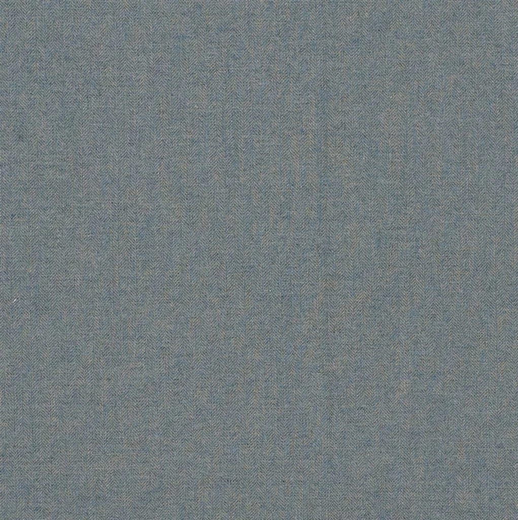 Lovat Herringbone Tweed Fabric In Blue 3 Lovat Herringbone Tweed Fabric In Blue