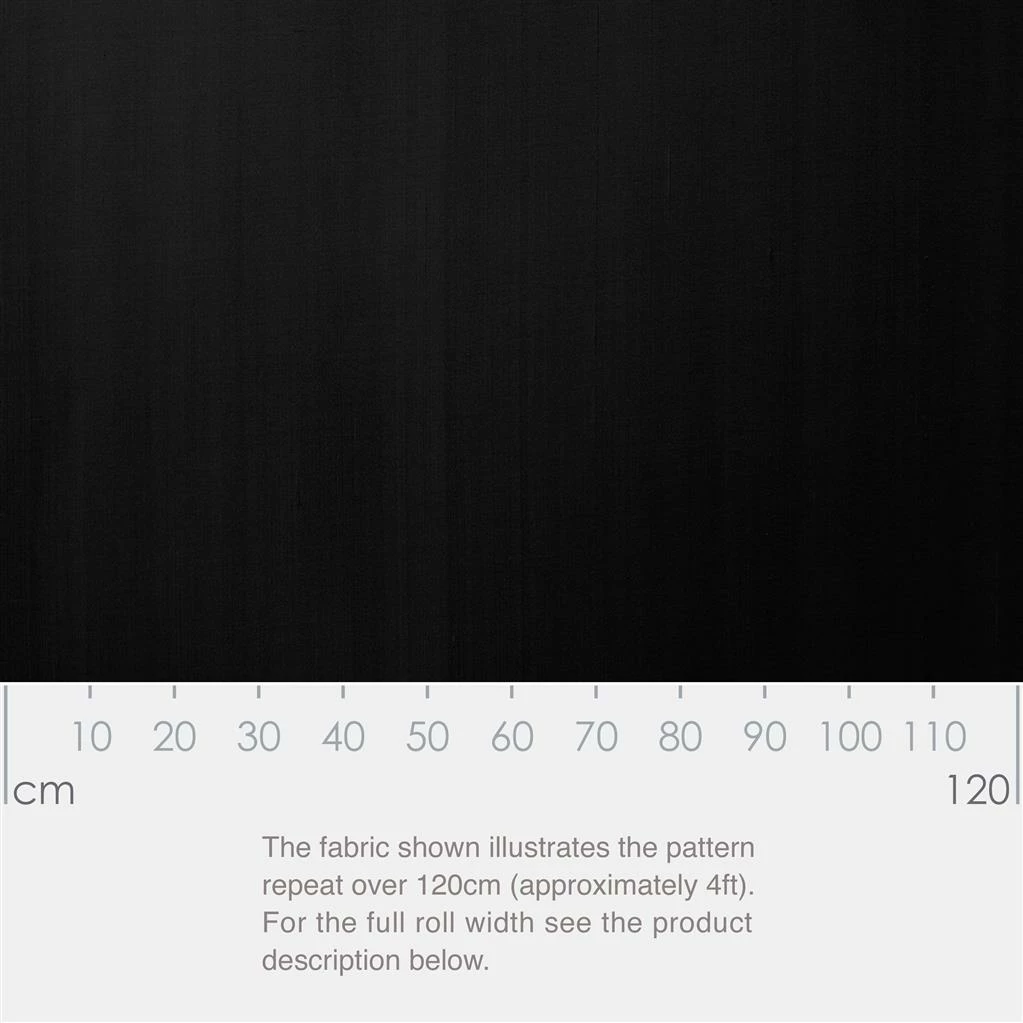 Silk Dupion Fabric In Black 4 Silk Dupion Fabric In Black - Image 2