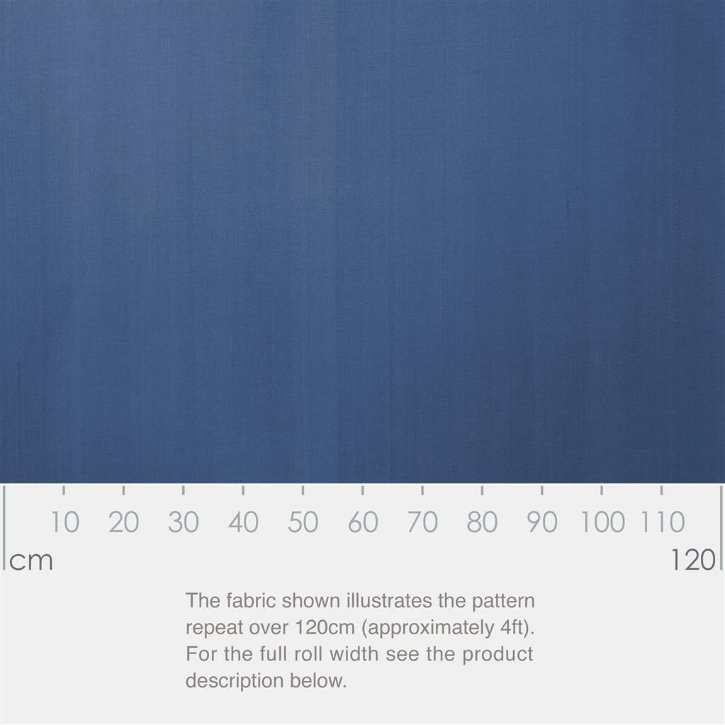 Silk Dupion Fabric In Slate Blue 4 Silk Dupion Fabric In Slate Blue - Image 2