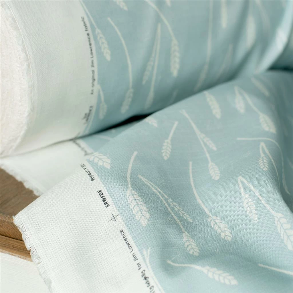 Wheatfield Fabric In Duck Egg Blue 4 Wheatfield Fabric In Duck Egg Blue - Image 2